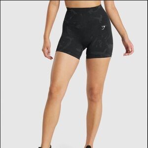 Gymshark Black Camo Women's Athletic Shorts size M